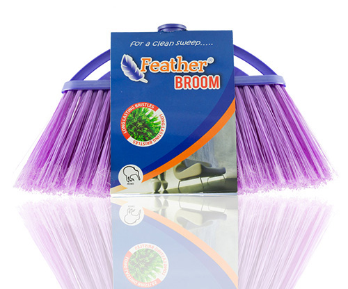 feather, purple kiwi broom