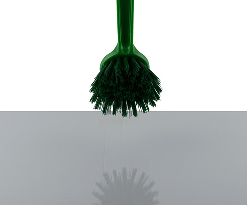 feather, green sink brush