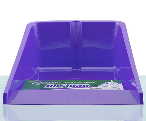 feather, purple lily dustpan set