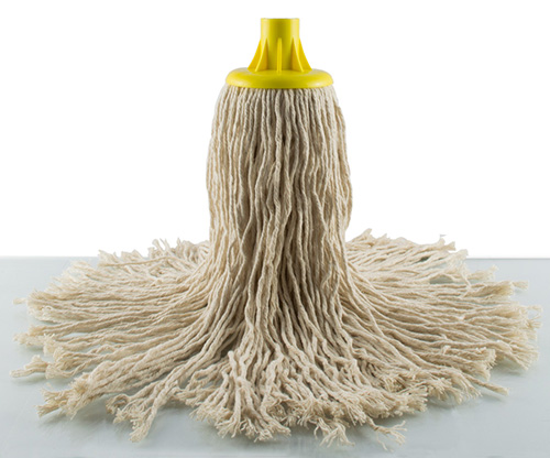 feather, yellow cotton floor mop